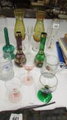 A mixed lot of coloured glass. (Collect only).