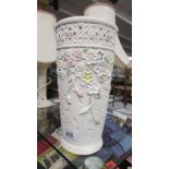 A floral decorated vase.