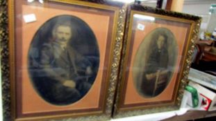 A pair of framed and glazed Victorian photographs.