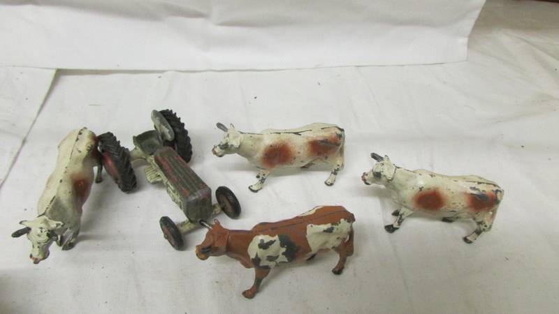 A quantity of lead cows, tractor etc. - Image 2 of 3