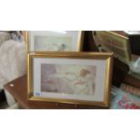 Two framed and glazed Russell Flint prints of females.