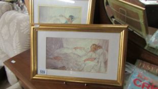 Two framed and glazed Russell Flint prints of females.