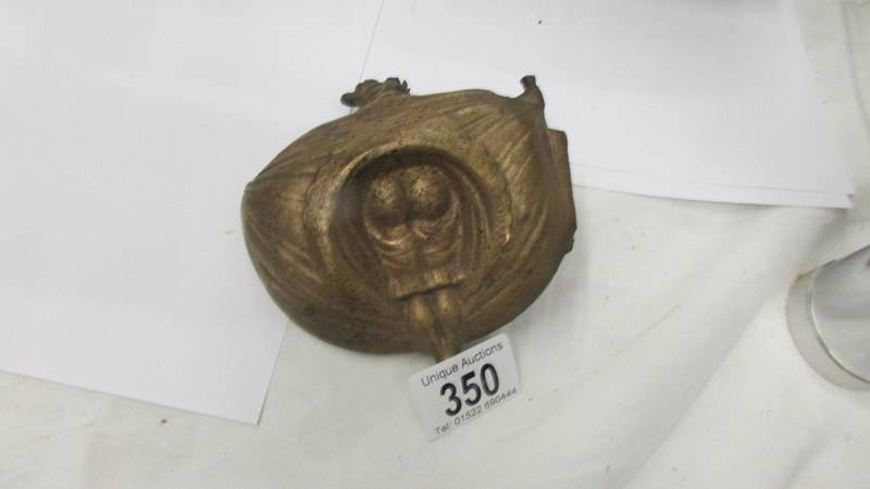 An art nouveau metal pin tray. - Image 2 of 2