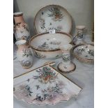 A quantity of oriental style floral patterned china.