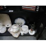 A mixed lot of ceramics including teapot, inhaler etc.