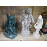 Three figures including fairies.