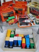 A mixed lot of boxed and unboxed die cast including Matchbox, Yesteryear, Days Gone, Royal Mail etc.