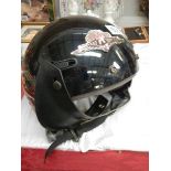 An old crash helmet.