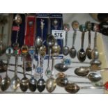 A mixed lot of souvenir spoons.