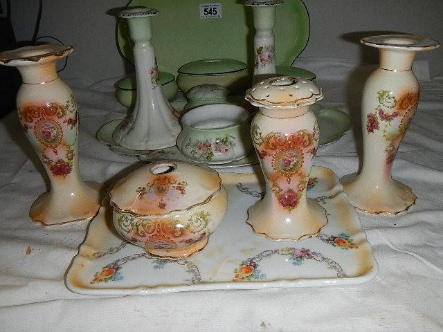 Two ceramic dressing table sets. - Image 2 of 4