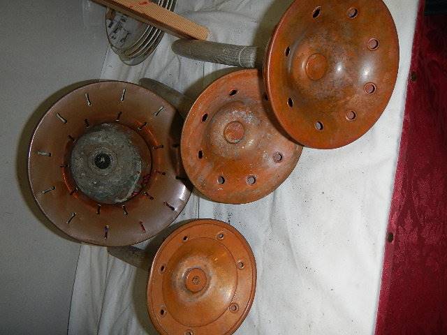 Four copper washing dollies. - Image 4 of 4