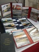 Four albums of transport related postcards/photographs.