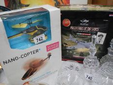 A Corgi 'Predator's of the Skies' boxed set and a Science Museum Nano Copter.