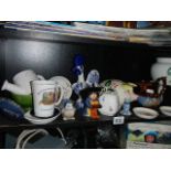 A mixed lot of ceramics including planters, piggy bank etc.