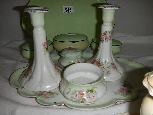 Two ceramic dressing table sets. - Image 3 of 4