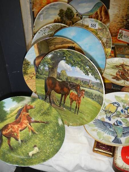 A mixed lot of collector's plates including horses and birds. - Image 3 of 4