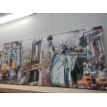 A large print of New York.