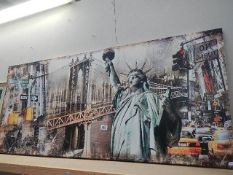 A large print of New York.