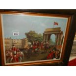 A framed and glazed processional print '1897,