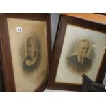 Three framed and glazed Victorian portrait photographs.