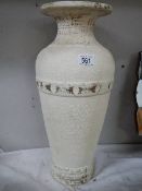 A large pottery vase.