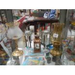 A mixed lot of candle holders etc., Collect only.