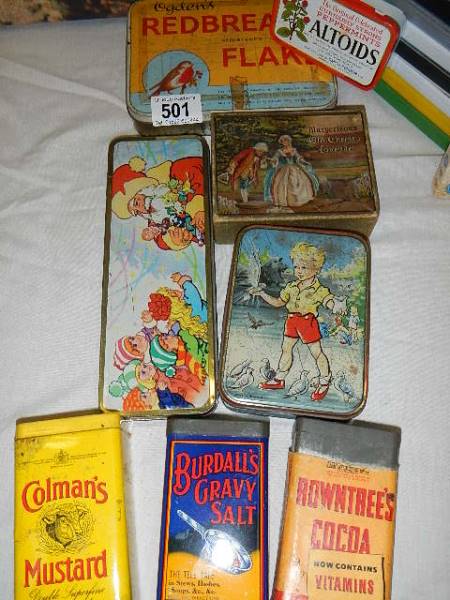 A mixed lot of old collector's tins. - Image 2 of 2