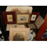 A quantity of early framed and unframed photographs.