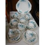 A 21 piece Queen Anne China tea set.