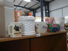 A mixed lot of vases etc.