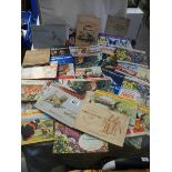 A good lot of cigarette and tea cards in albums.