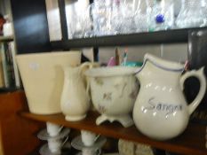 Two jugs and two planters. (collect only).
