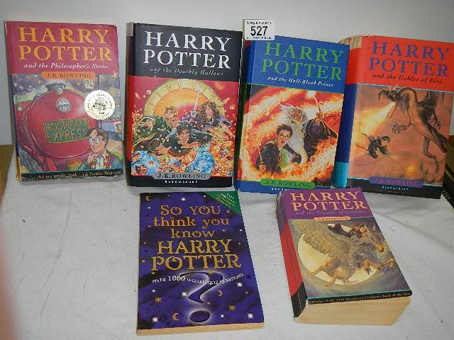 Six Harry Potter books. - Image 2 of 4