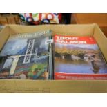 A box of magazines including Scottish Field, Trout and Salmon etc.