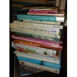 A mixed lot of cookery books.