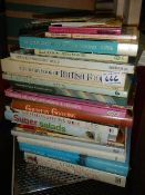 A mixed lot of cookery books.