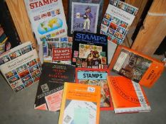 A quantity of stamp books and albums.
