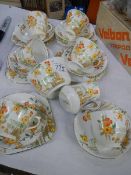 A quantity of Lawley's tea ware.