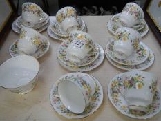 A part Colclough Hedgerow pattern tea set.