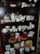 Five shelves of tea ware, planters etc., (collect only).