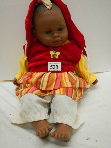 A vintage baby doll.