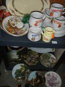 A mixed lot of soup bowls, plates etc.