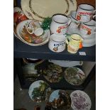 A mixed lot of soup bowls, plates etc.