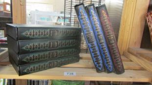 Seven Folio Society Bronte' Sisters books.