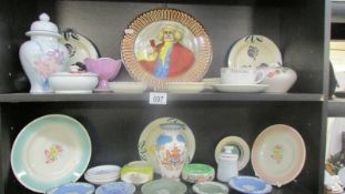 A mixed lot including Poole Pottery, Susie Cooper, Wedgwood etc.