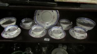 A vintage 17 piece tea set.