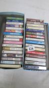 In excess of 30 cassette tapes including Patsy Cline, Foster & Allen, Irish Collections,