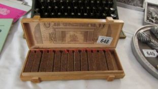 An unusual 'Churchill Match Box Firelighter' boxed set (one piece missing).