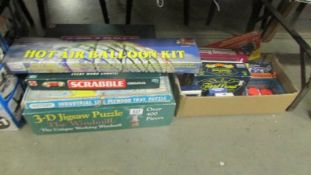 A mixed lot of games and puzzles.