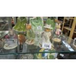 Four Beatrix Potter figurines, Dusty Dogwood, Clover, Conker and Poppy Eyebright.